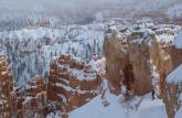 A fantástica paisagem de inverno do Bryce Canyon National Park, em Utah, nos Estados Unidos